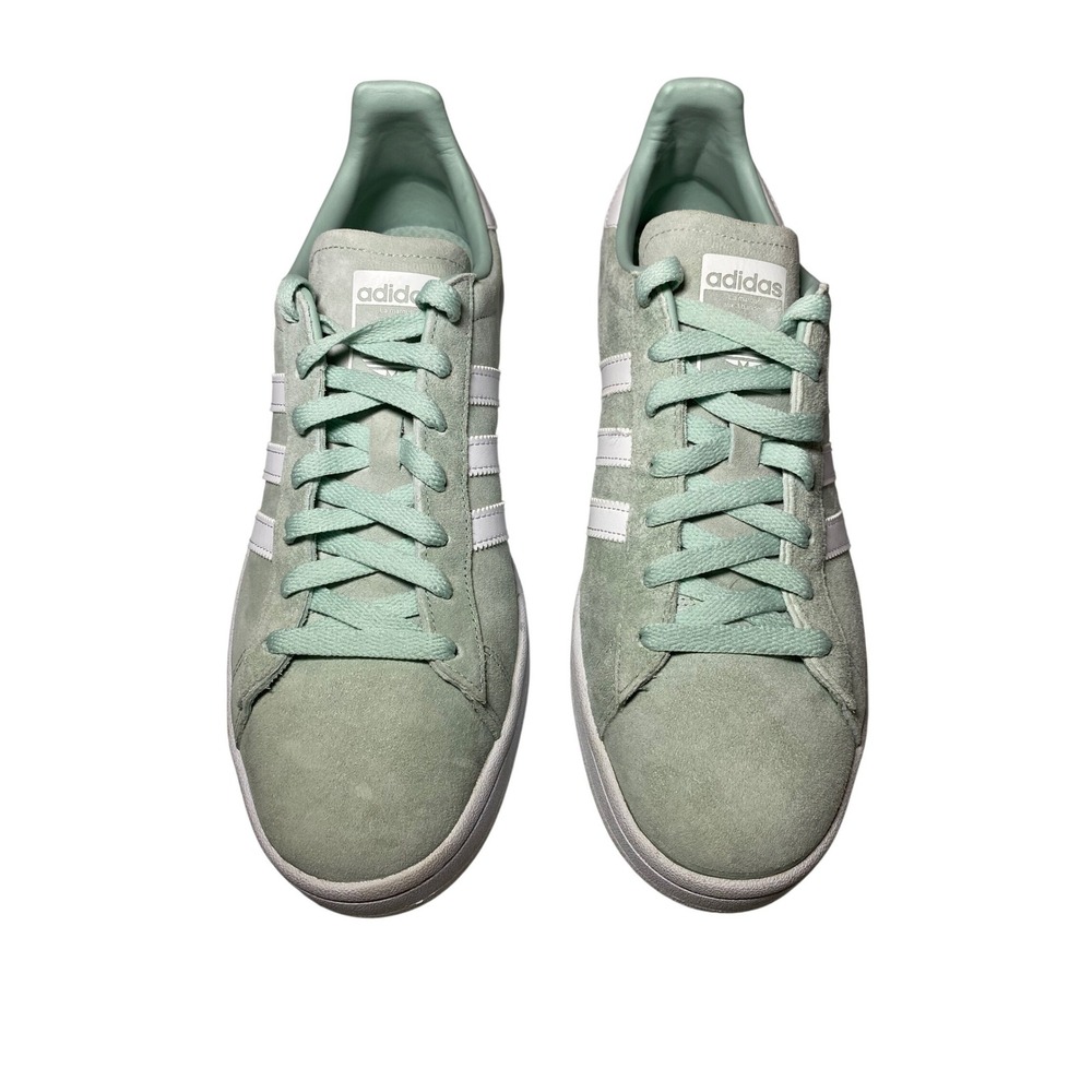 Adidas Campus Ash Green Suede Lace Up Low Top Sneakers EUC! Men's Size‎ 10.5 - Picture 6 of 9